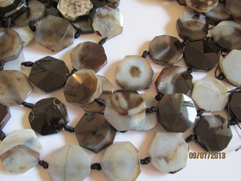(image for) Brown Black White Agate #1056-T13
